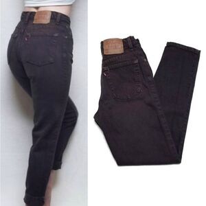 VINTAGE Levi's 550 Relaxed Tapered Brown Mom Jeans